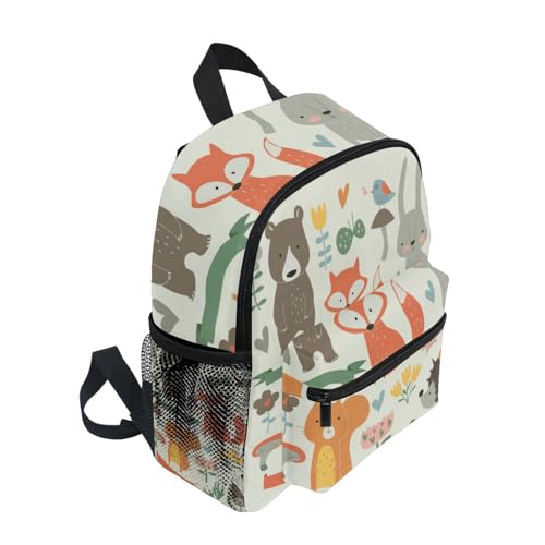 Kids Backpack Cute Fox Bear Todder Backpack Lightweight Preschool Kindergarten Book Bag Practical and Durable Daycare Bag for Travel,Toys3