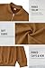 VOGSTART Men Cozy Fashion Shirts Cool Regular Jacket Solid Heavyweight Bomber Full Zipper Longsleeve Stretch Suede Coatigan Vintage Streetwear Baseball Western Coat Camel S
