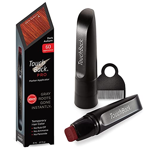 TouchBack Pro Gray Root Touch Up Marker Applicator - Real Hair Color - Dark Auburn