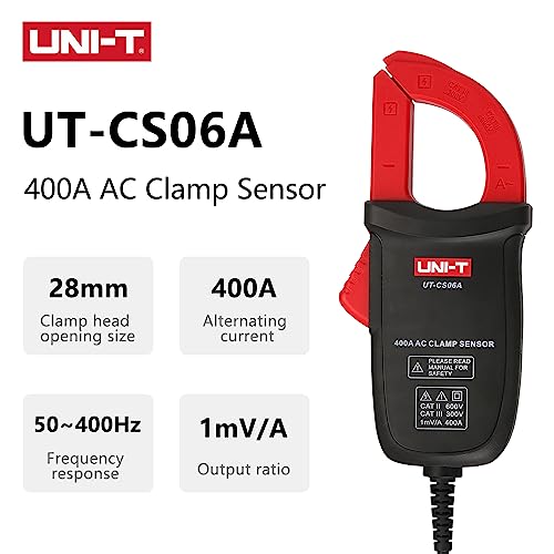 UNIT UTCS06A 400A AC Current Clamp Sensor, UT196/UT139C/UT117C