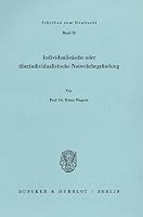 Individualistische Oder Uberindividualistische Notwehrbegrundung 3428056450 Book Cover