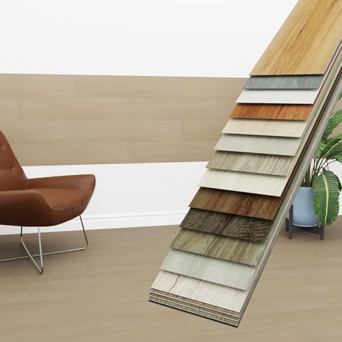 HEXIM Vinyldielen 5m² selbstklebend PVC Wandverkleidung heller Bodenbelag Holzoptik 91x15cm Paneele für Wand & Boden Holzdielen braun (36 Dielen Sand Beige - 4101-17) HEXIM Vinyldielen 5m² selbstklebend PVC Wandverkleidung heller Bodenbelag Holzoptik 91x15cm Paneele für Wand & Boden Holzdielen braun (36 Dielen Sand Beige - 4101-17)