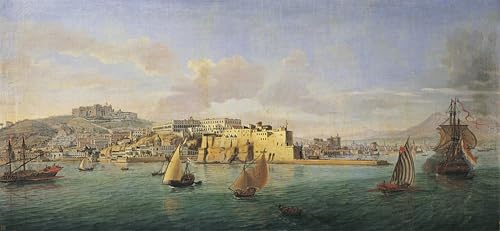 Imagen Vista del Golfo de Nápoles impresión artística Gaspar Van Wittel en lienzo premium 60x90