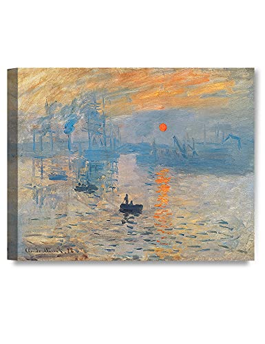 DECORARTS - Impression Sunrise, Claude Monet Art Reproduction. Giclee Canvas