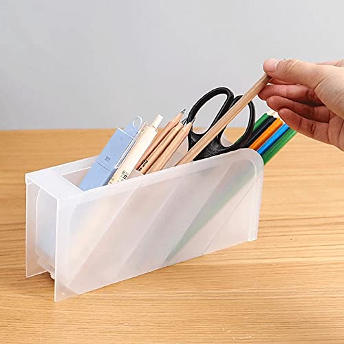 Organizador Multiuso Porta Caneta Escritório Rack De Armazenamento Branco