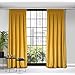 Eurofirany Design91 ROSA Soft Plain Opaque Velvet Curtain With Rufflette Tape For Rail - 1 Unit, Fluffy Panel Drape Classic Glamour Elegant Living Room, Bedroom, W53 X L118, Powder - View #2