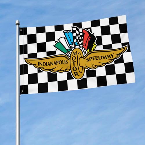 Indy flag Motor Race Banner 3x5 Ft Flag Flags Black and White Checkered Double-sided Printing for Motorsport Fans