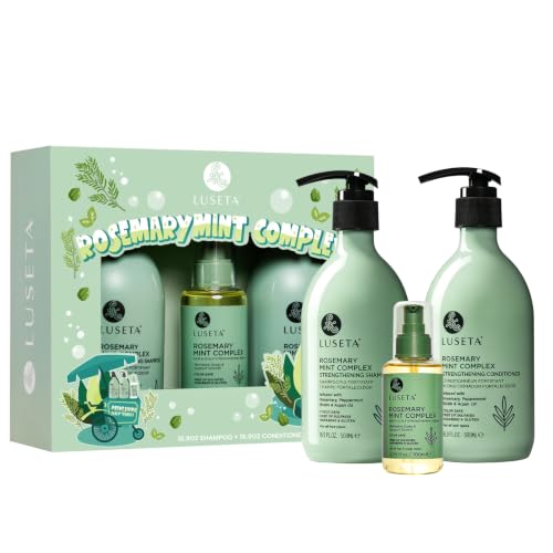 Luseta Rosemary Mint Hair Care Set for Thin Hair, Strengthening，Refreshing