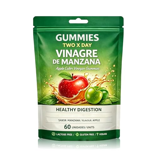 AQILUN Apple Cider Vinegar Vinagre De Manzana with The C & B12 Vegan Gluten-Free 60 Count (1)