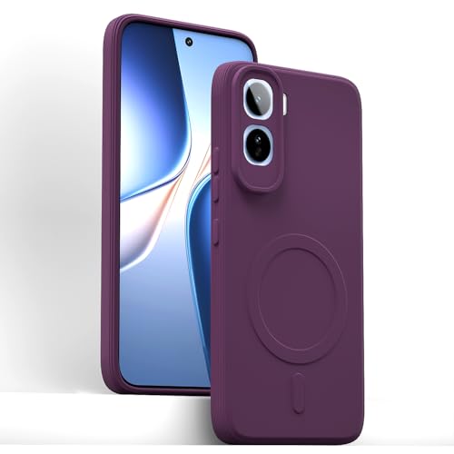 Image of Pikkme Back Cover for Vivo T5 Pro 5G Soft Matte Silicone Mag-Safe Design (Mag-Safe Not Support) Camera Protection | Slim Fit Bumper Cover (Purple)
