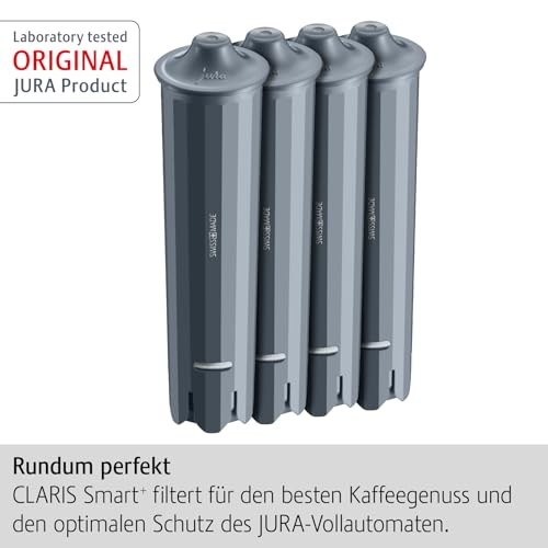 JURA original - CLARIS Smart+ Filterpatrone mit automatischer Filtererkennung - TÜV-zertifizierte Hygiene - 4er-Pack - 25066