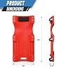 Mechanic Creeper Rolling Garage Shop Creeper with Padded Headrest and Tool Tray Portable Automotive Creeper 330 lbs Capacity 6 Wheels Lightweight, 36 Red