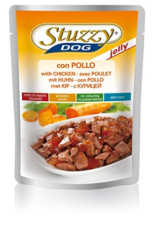 Stuzzy, Cibo Umido per Cani Adulti al Pollo, Bocconcini (24 Buste da 100g)
