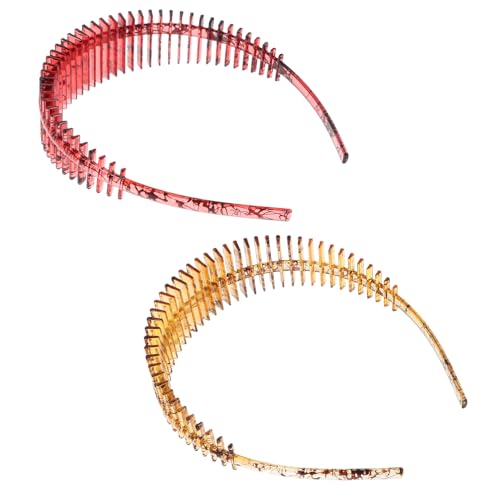 Abaodam 2pcs Non-slip Face Washing Headbands with Teeth, Lightweight...