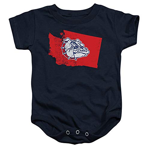 Gonzaga University Official Shape Unisex Infant Snap Suit for Baby,Navy, 6 Months