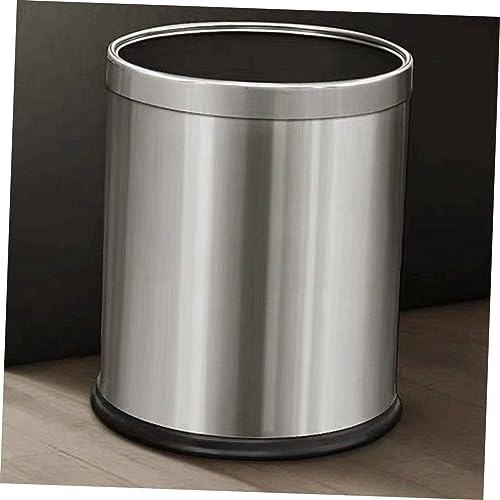 Caneca de basura rectangular acero inoxidable 10L miniatura 3
