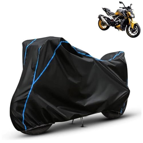 Image of Kerwa Waterproof Bike Cover Compatible with TVS Apache RTR 310 | Dust Proof, UV-Resistant, All-Weather Protection Bike Body Cover, Windproof Elastic Bottom