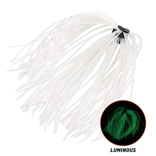 Silicone Jig Skirts Spinnerbait Skirt Fishing Bait Buzzbaits Spoon Blade Squid Skirt Replacement Diy Jig Skirts For Bass Fishing 50 Strands 12/24 Bundles #TOP3