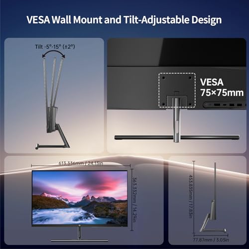 KTC 5K Monitor 27 Inch | Dual Mode 5K (5120x2880) @60Hz / 2K@160Hz Seamless Switching | | 99% DCI-P3, 100% sRGB, ΔE＜2 | 1 x Full Function USB C, 2 x USB A 3.0 | HDR400 | Compatible with Mac Mini - Image 7