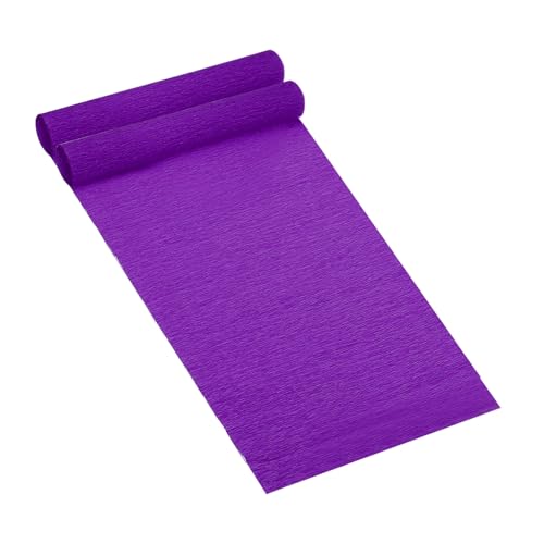 Papier crêpé résistant violet foncé pour emballage de fleurs sans déchirure