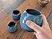 Hand Thrown Pottery Stemless Wine Glass in Slate Blue Handmade in North Carolina