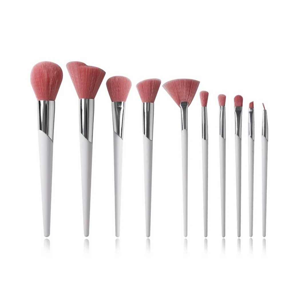 Ensemble pinceaux de maquillage pour estomper fard et poudre