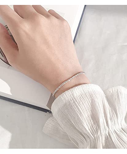 Bracelet de mode en argent sterling réglable pour femme moderne