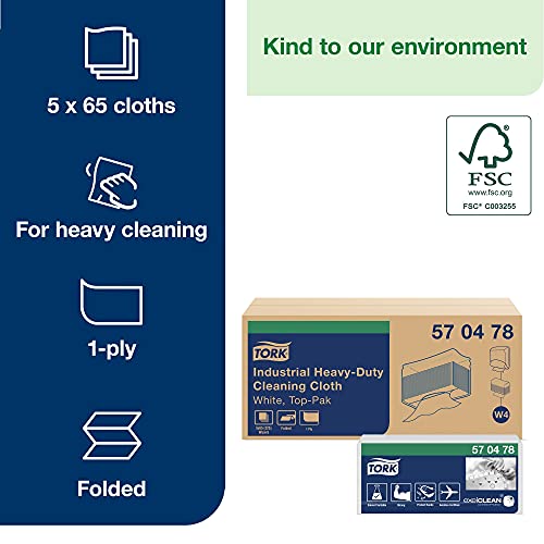 Tork Extra Strong Industrial Cleaning Cloths White...