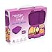 Bentgo® Fresh – Leak-Proof, Versatile 4-Compartment Bento-Style Lunch Box with Removable Divider, Portion-Controlled Meals for Teens and Adults On-The-Go – BPA-Free, Food-Safe Materials (Purple)