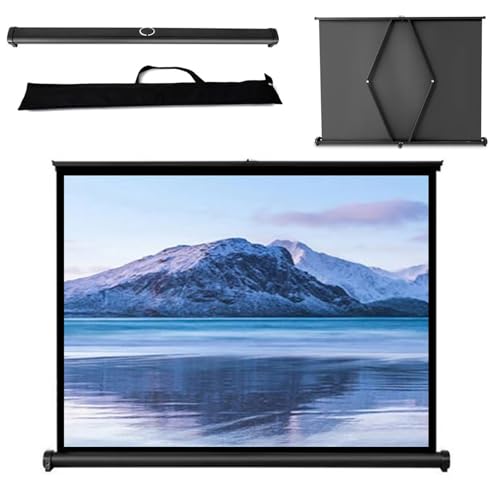 Pantalla portátil retráctil para proyector 30 pulgadas 16:9 miniatura 1