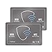 Produktbild WallTrust RFID NFC Schutzkarte, Blockerkarte für Kreditkarten, 2er Set, Grau