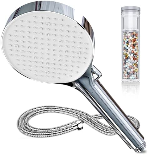 Magichome Duschkopf mit Filter, Hochdruck Duschkopf mit Schlauch 6 Modi | Handbrause mit Filtration in 25 Schichten, Duschbrause Wassersparend für Hartes Wasser, Rest-Chlor,Bakteri