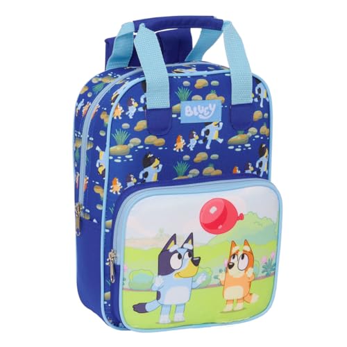 Bluey Mochila Escolar Azul Marino 20 x 28 x 8 cm