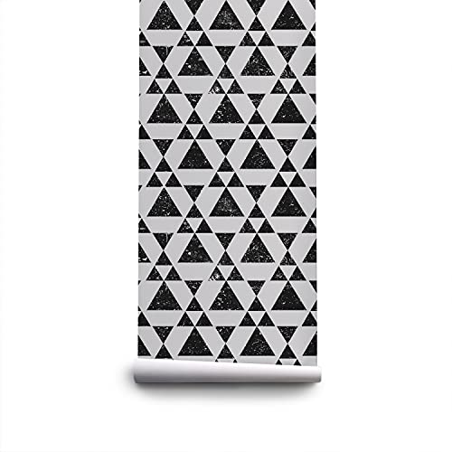 Papier peint 250x250cm triangle grunge latex muralo chambre - 3