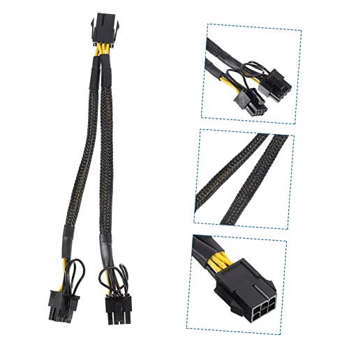 Adaptador PCIe doble pin Uonlytech cable alimentación GPU 7