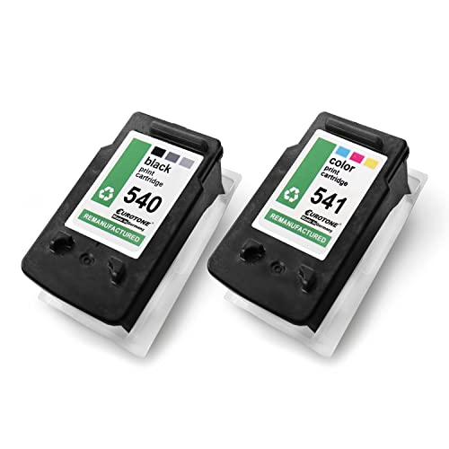 Cartouches d'encre PG540XL CL541XL Eurotone pour Canon MG3140 MX515 MG2150