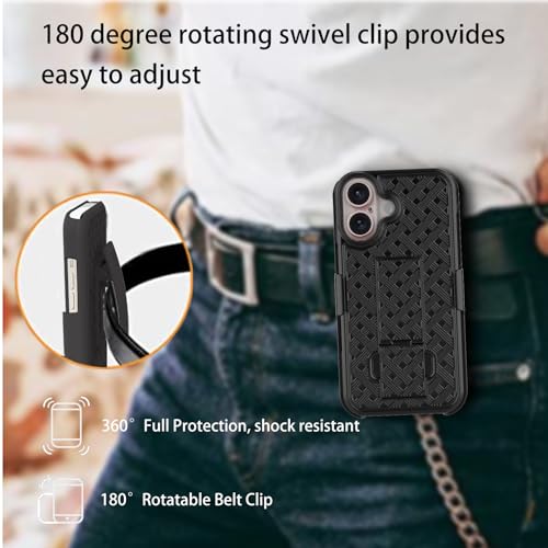 Coque iPhone 17 anti-chute avec protection écran et objectif photo - 4