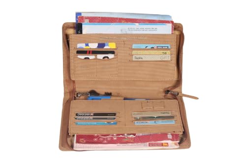 Image of Sukeshcraft Baize unisex-adult PU Multiple Cheque Book Business Card Holder -27 Slots