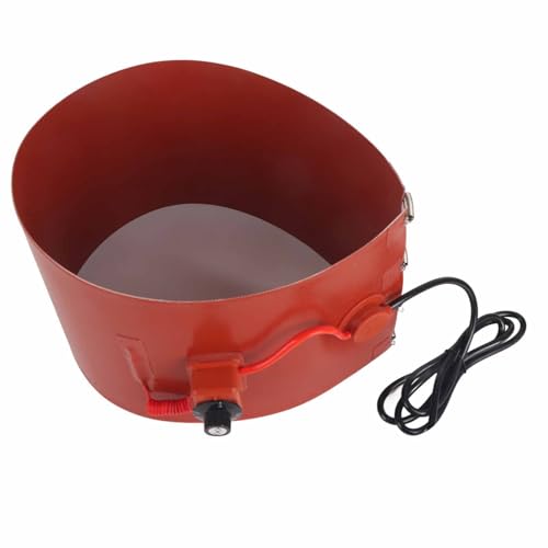Chauffe-fût, 60L 1200W Silicone Oil Drum Silicone Belt Heating Belt Easy Electric Heat Wrap Hot Pad with 30-150℃ Thermostat Adjuster for Industrial...