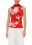 hat einen Alloverprint s.Oliver Jerseybluse ohne Ärmel