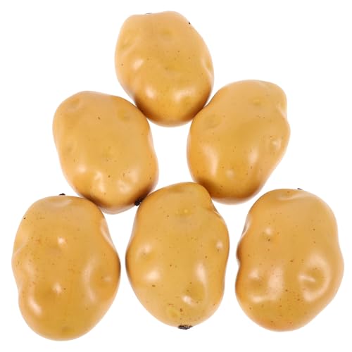 Patata finta piccola: ideale per casa, hotel, sala da pranzo, negozio di frutta e verdura, scuola, asilo, ecc., patate finte realistiche
