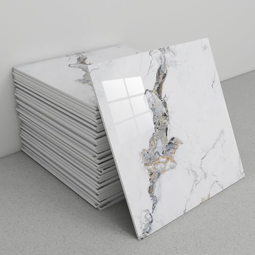 Cammeciso Paneles De Pared con DiseñO De MáRmol,Baldosas Adhesivas Pared Impermeable,Azulejos Adhesivos Cocina,FáCil De Desmontar E Instalar,Moderno,para Pared SalóN,DecoracióN del Hogar