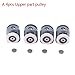 LumaGrove Shower Door Rollers 4pcs Shower Rooms Cabins Pulley Shower Room Roller Runners Wheels Pulleys Glass Sliding Door Pulley Shower Door Wheels(A 25mm Diameter)