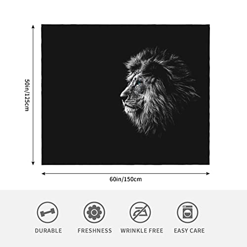 Couverture lion en flanelle microfibre douce pour lit et canapé - 6
