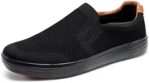 Puxowe Walking Shoes for Men Breathable Mesh Fashion Sneakers Casual Slip On Loafers Shoes