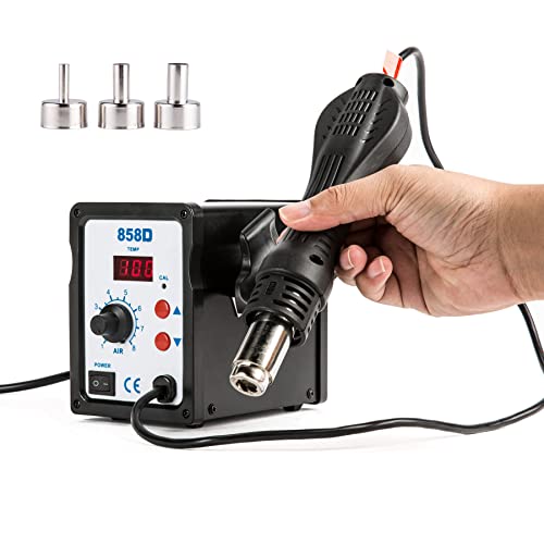 Creworks TEK MOTION 858D Rework Station, 110V Smd Soldering Rework Station With Hot Air Heat Gun Set thumb #1