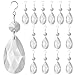 Aiskaer 15 Pieces Clear Teardrop Crystal Chandelier (Classic,"Angel Tears" Series)