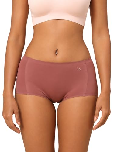 Image of Krvvy Airsoft Boyshorts | Women's High Coverage Mid-Rise Underwear with Four-Way Stretch | All Day Breathability | Lightweight & Seamless