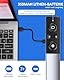 Presenter Kabellos, 2 in 1 USB und Typ-C-Empfänger Pointer für Präsentationen, Wiederaufladbare 2.4 GHz Presentation Clicker mit Fensterumschaltung/Hyperlink für Windows/Linux/Android/PowerPoint