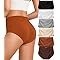 Kalapa Womens Underwear Seamless Full Coverage Breathable Briefs No Show Silky Stretch High Waisted Ladies Panties 6 Pack (US, Alpha, XX-Large, Regular, Regular, 6 Color Packs)
